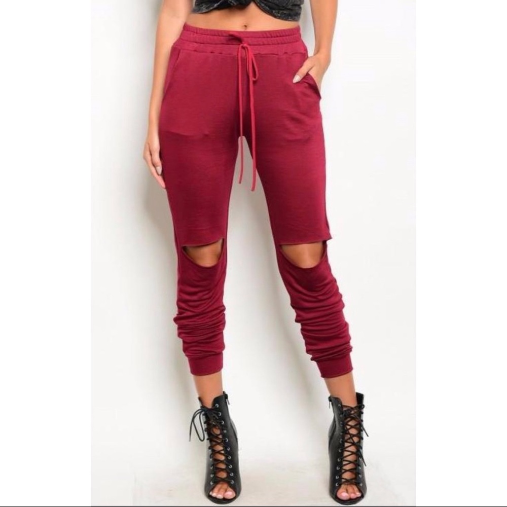 Distressed Jogger Pants